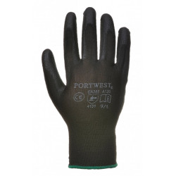 Nylon Gloves PU coated Black L Nylon Gloves PU coated Black L