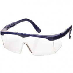 Safety spectacle with adjustable arms Safety spectacle with adjustable arms