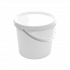 Round Plastic Bucket with Lid and Handle