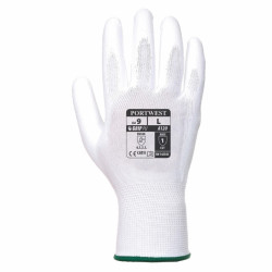 Nylon Gloves PU coated white L Nylon Gloves PU coated white L