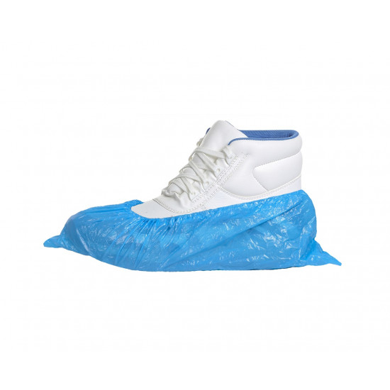 Disposable Overshoes Blue PVC 100 pcs