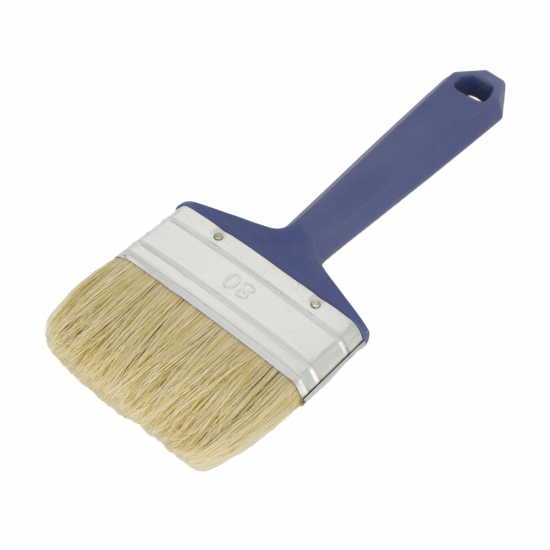 Flat brush, white bristle