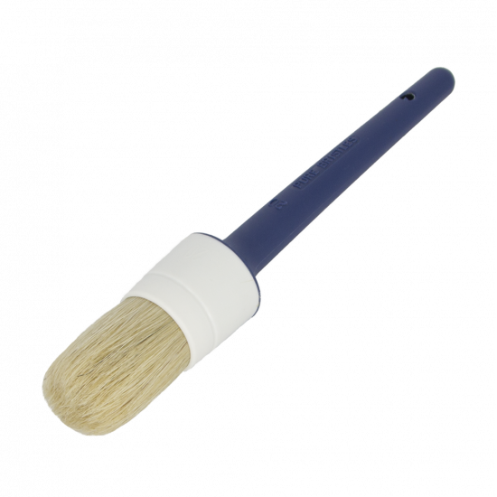 Round brush, white bristle