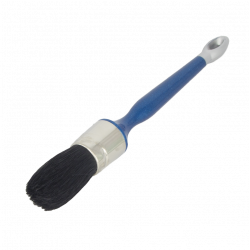 Round brush, black bristle, plastic handle Round brush, black bristle, plastic handle