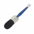Round brush, black bristle, plastic handle