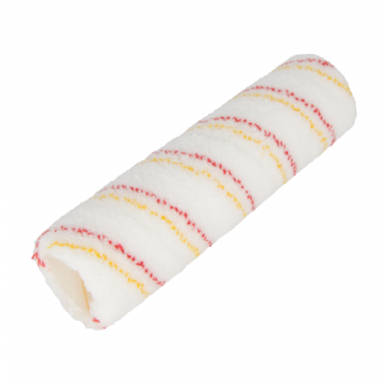 Microfiber Roll-on red/yellow-stripe Ø 44 mm