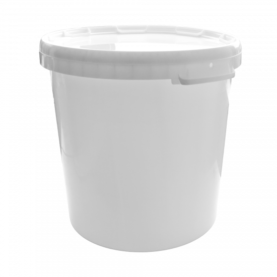 Round Plastic Bucket with Lid