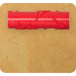 Deco roller red rubber - stars