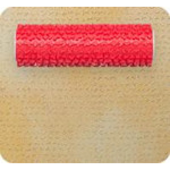 Deco roller red rubber - symbols