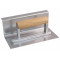 Concave tapered  trowel S/S with 30 mm radius and top edge board 
