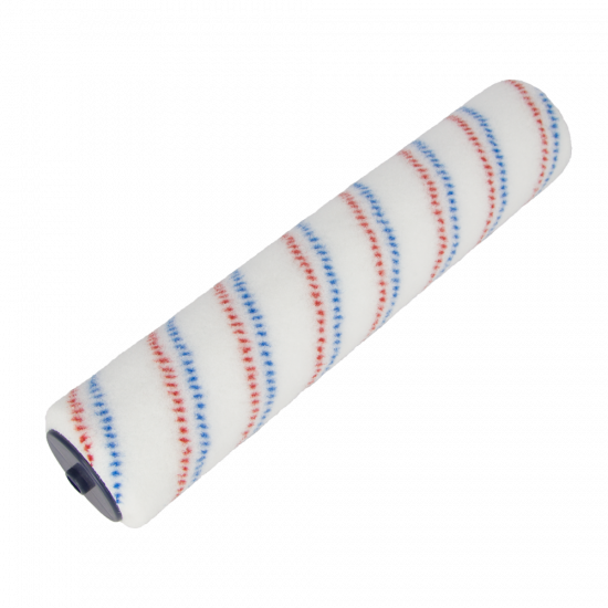 Nylon roller blue /red stripe Ø 44mm, 30 cm / 12"