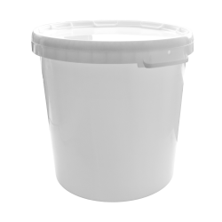 Round Plastic Bucket with Lid