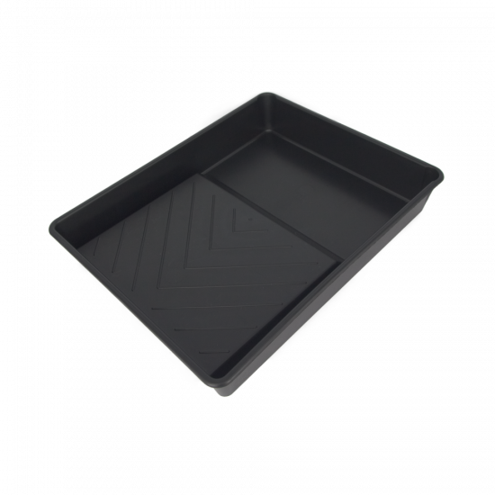 Paint tray plastic black 9"