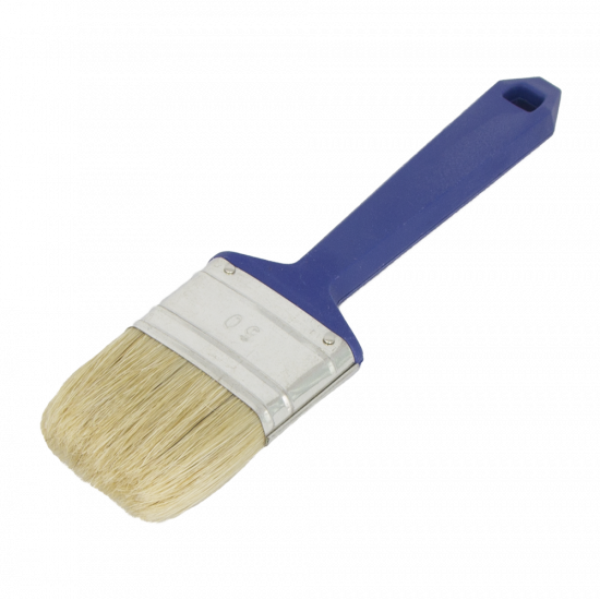 Flat brush, white bristle