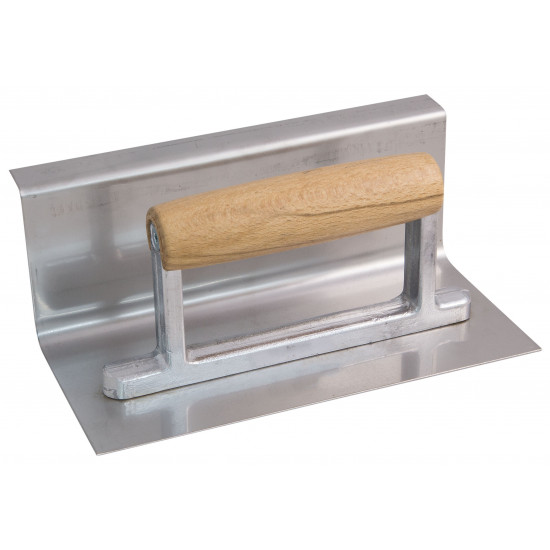 Concave tapered  trowel S/S with 30 mm radius and top edge board 
