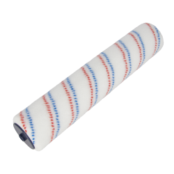 Nylon roller blue /red stripe Ø 44mm, 30 cm / 12"