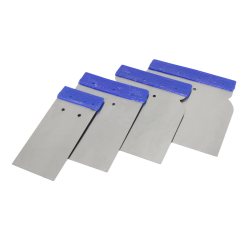 Putty knife set metal - 4 parts