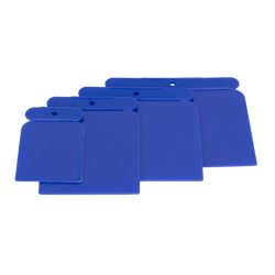Putty knife set plastic - 4 parts